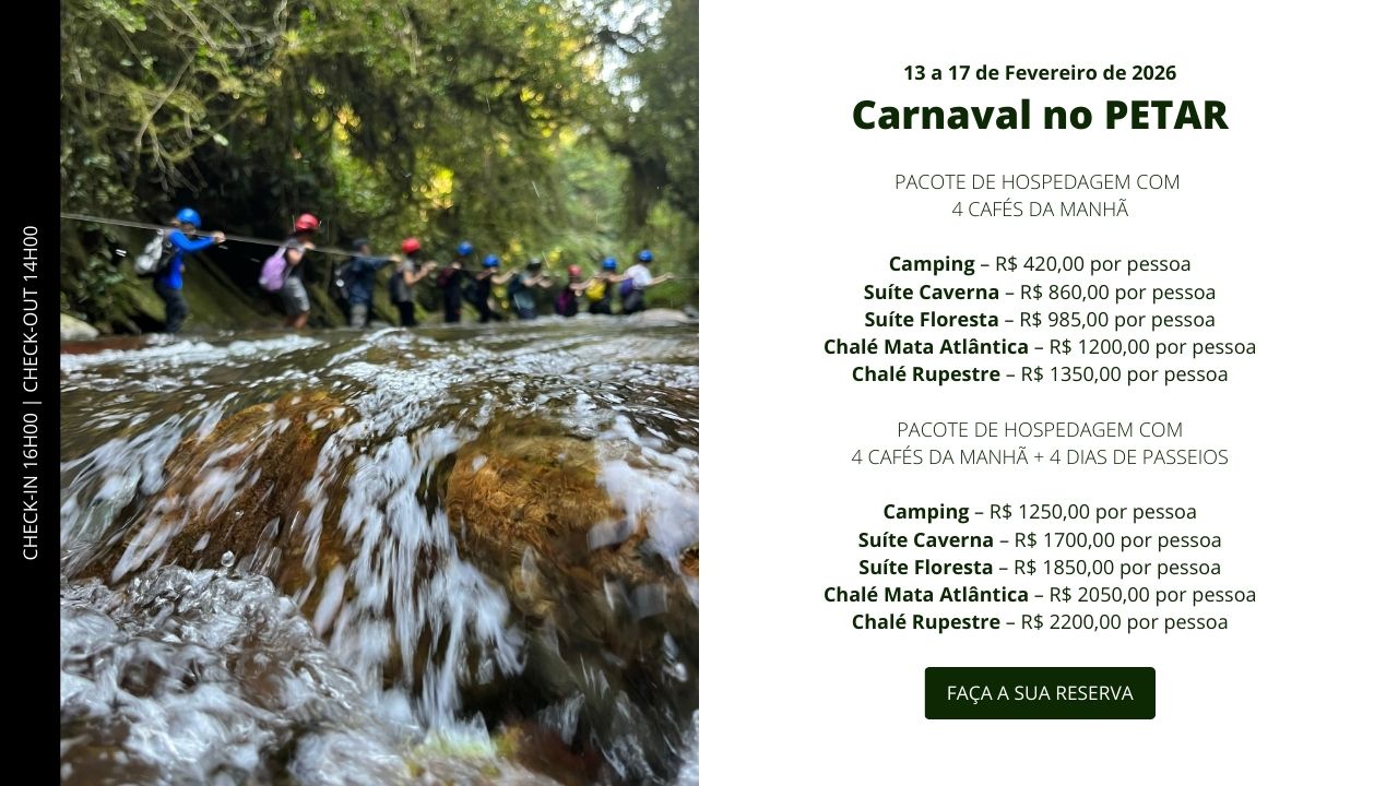 1 - Carnaval | 13:02 à 17:02 - 4 Pernoites e 4 Dias de Passeio