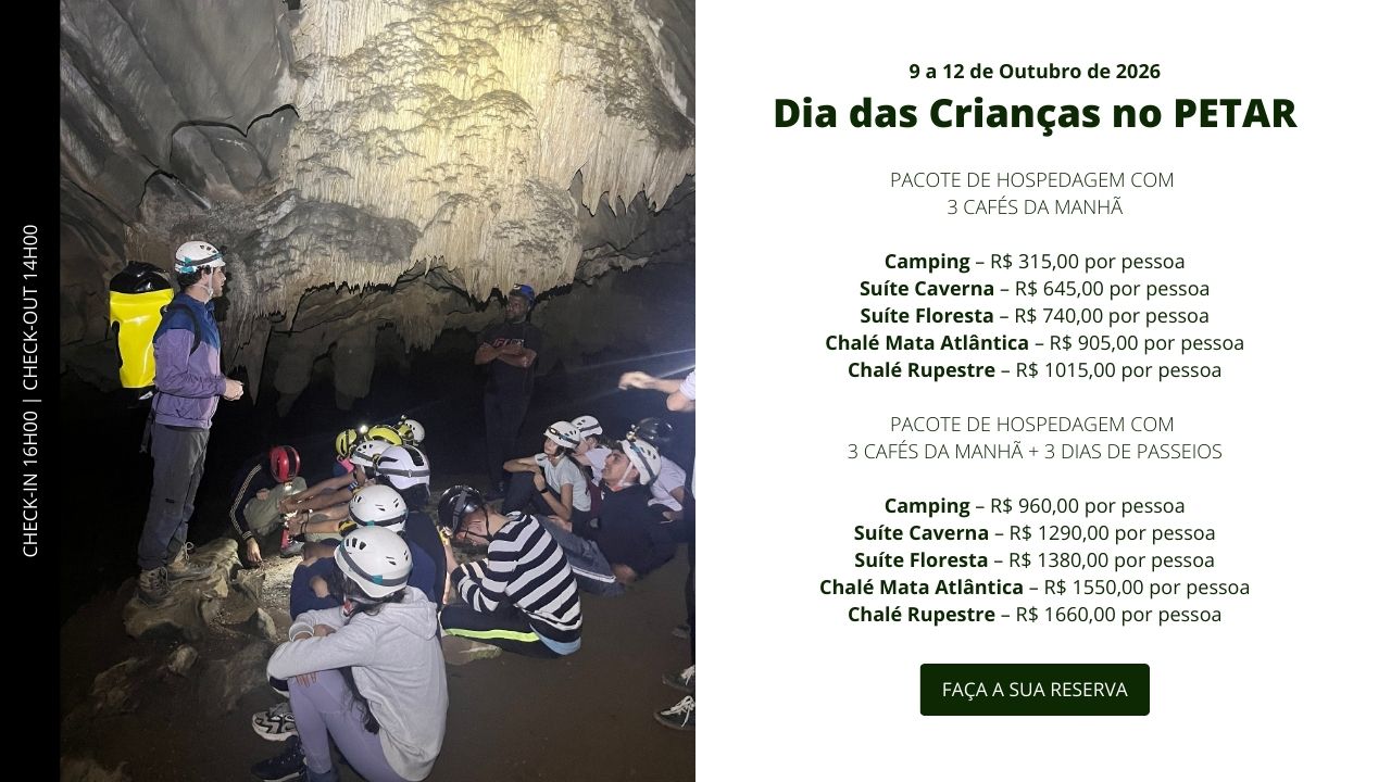 7 - Dia das Crianças | 09:10 à 12:10 - 3 Pernoites e 3 Dias de Passeio